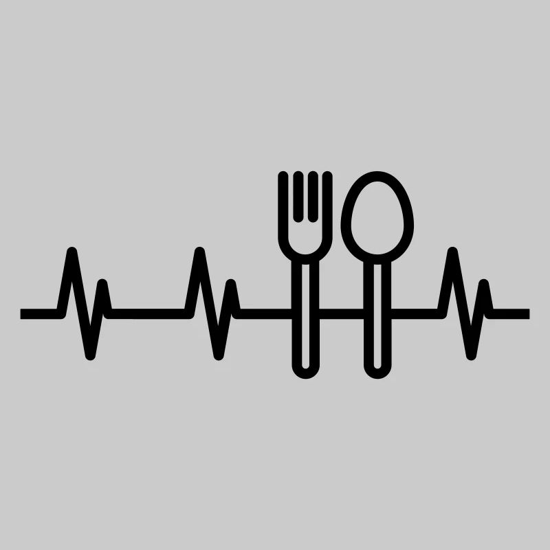 Heartbeat Cook, Spoon and Fork, Chef, Cooking
