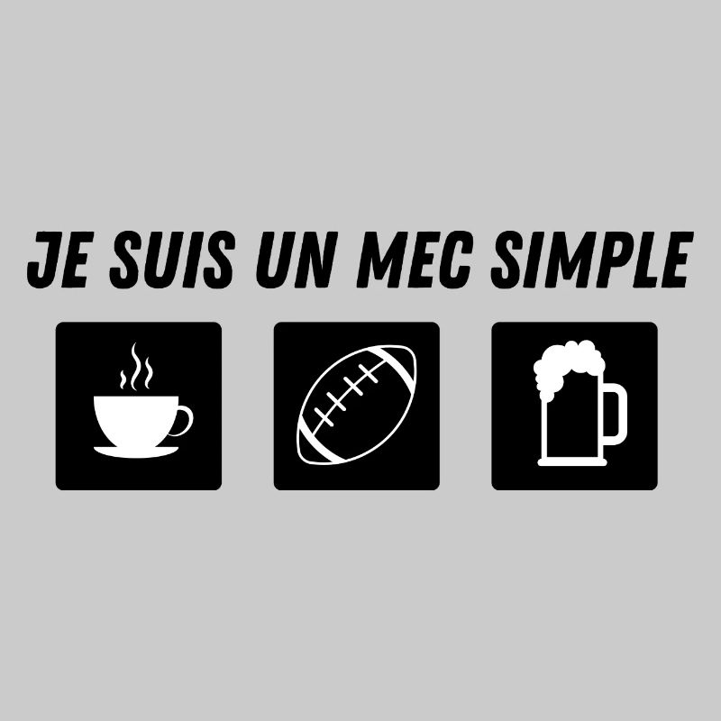 Je suis un mec simple - rugby - idée cadeau