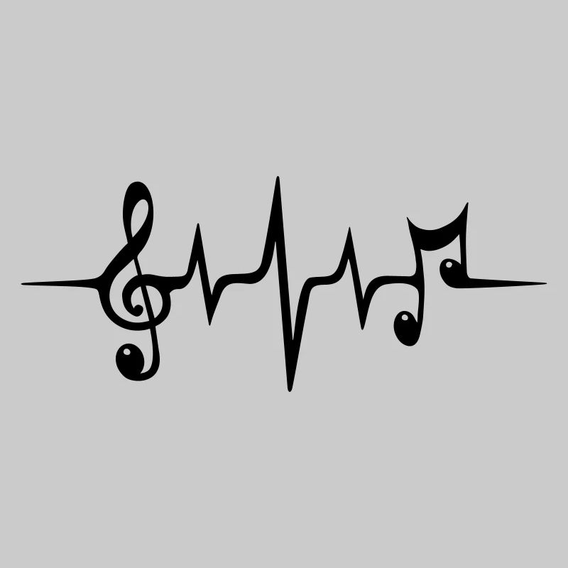 Herz Frequenz Musik Note Notenschlüssel Electro