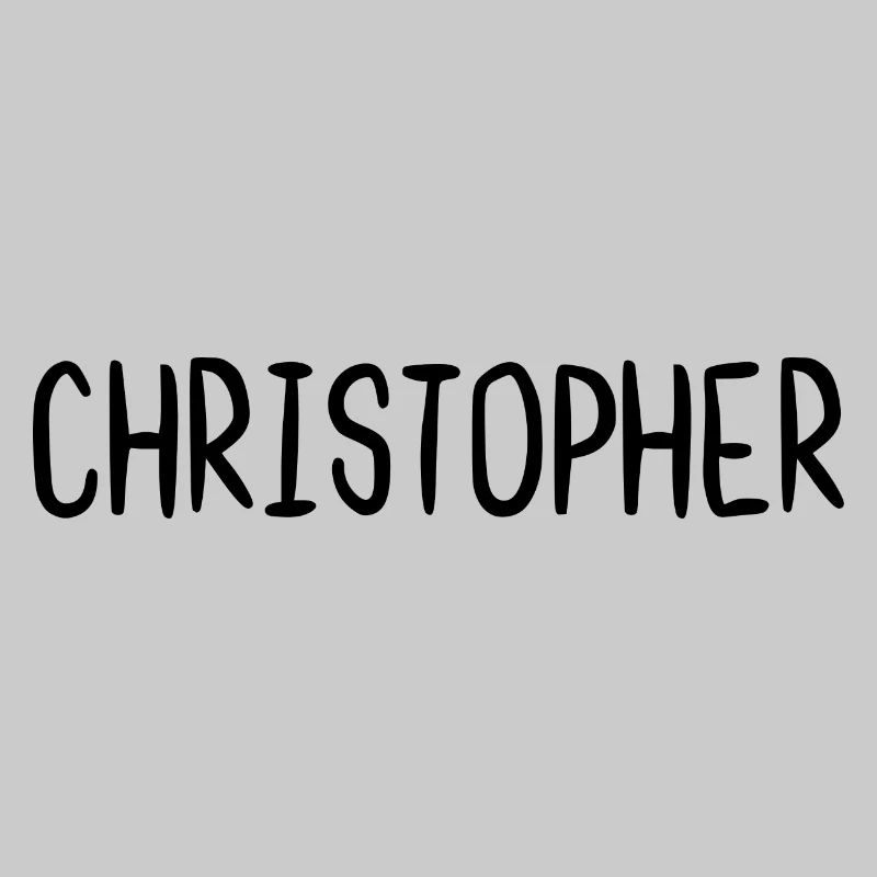Christopher Custom Name Font Text Birthday