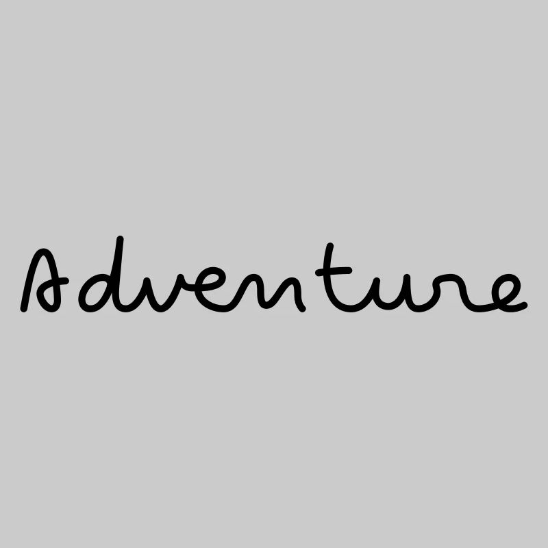 Adventure Adventure lettrage tout simplement hipster