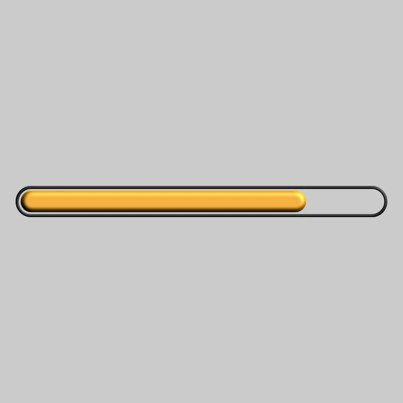 Gold loading bar (75%) great deep style