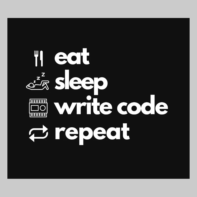 eat sleep write code repeat