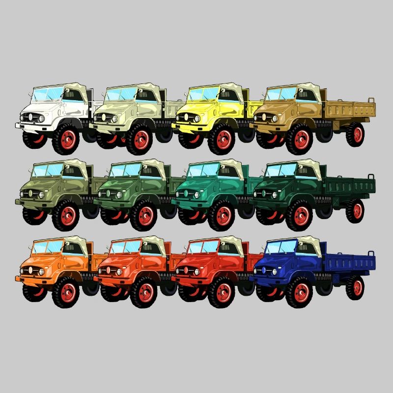 Palette de couleurs Unimog - Oldtimer - Rainbow different