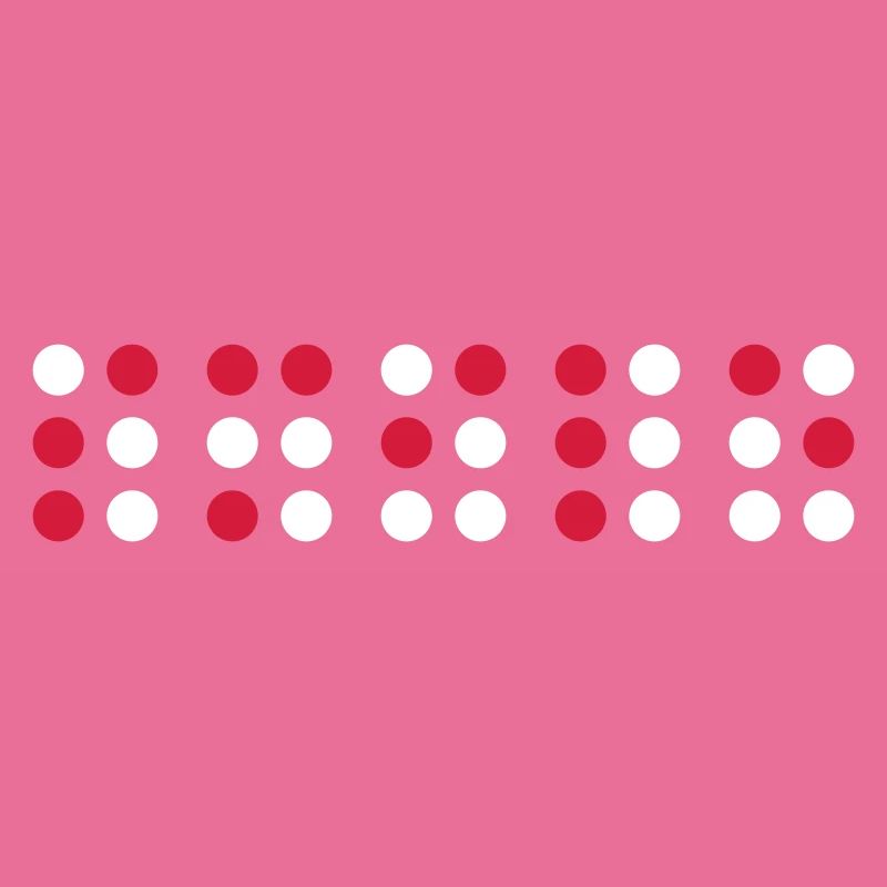 Sourire en code braille, script braille pour les aveugles
