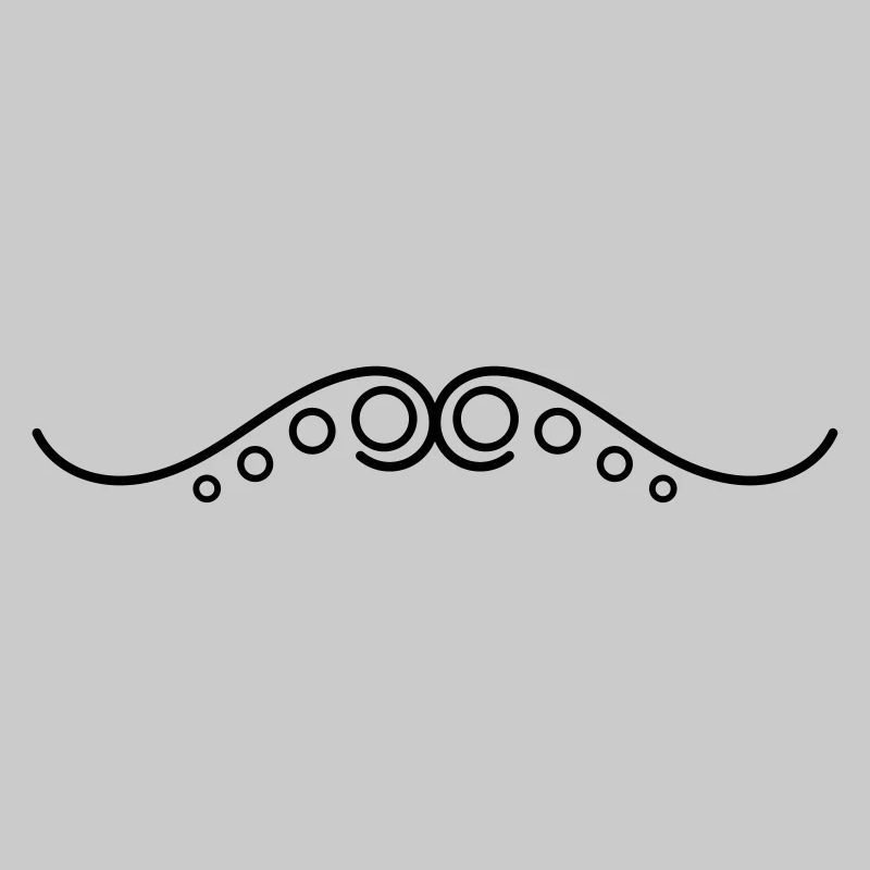 Frills Line Points Wavy Line Decorative