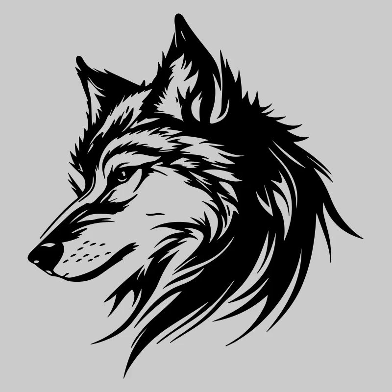 Silhouette de loup
