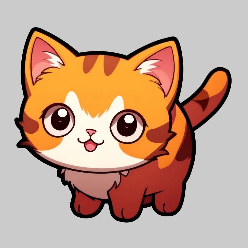 Chat de dessin animé mignon