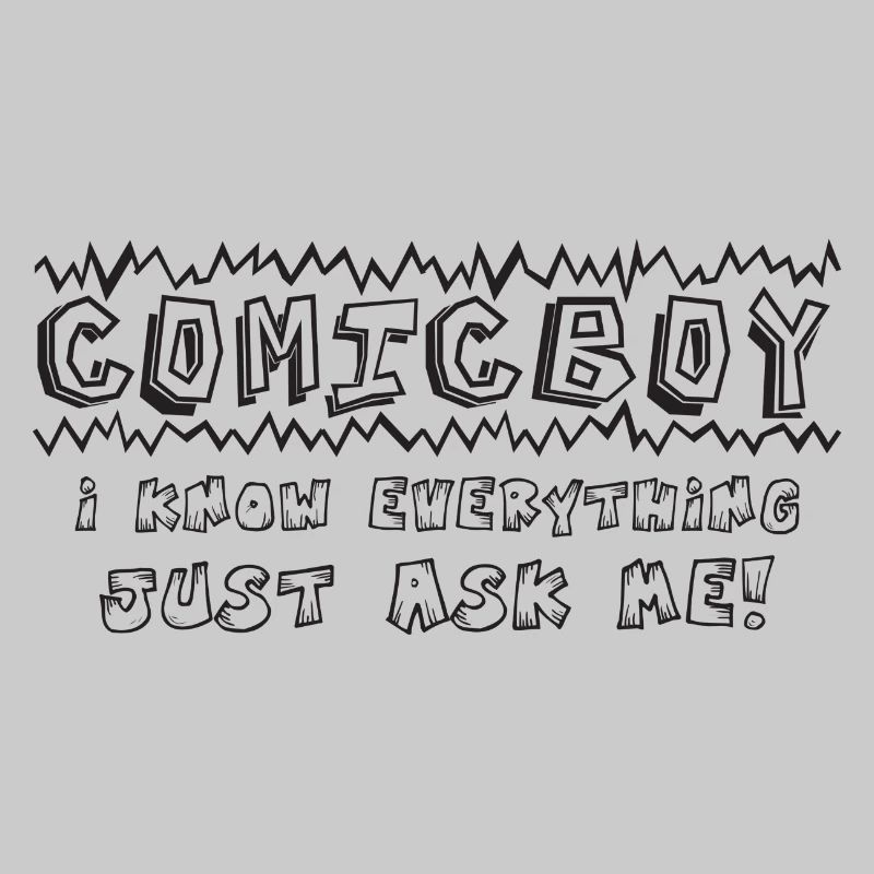 Comic Boy I know everything just ask me