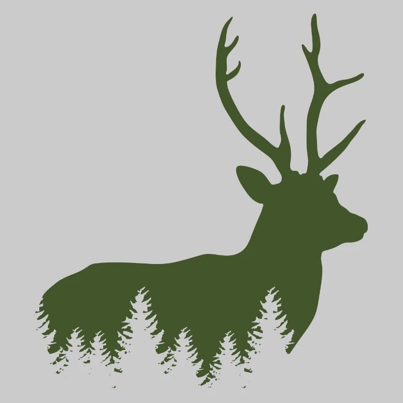 Jäger Bergsteiger Wanderer Hirsch