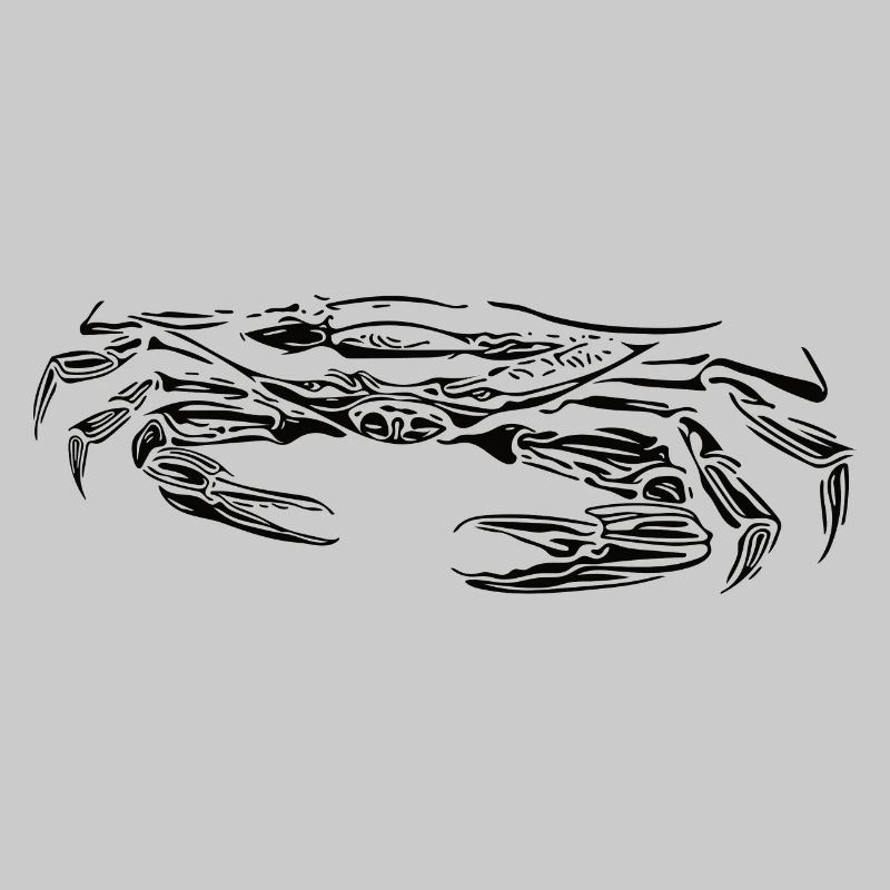 Petit crabe vorace crabe de plage avec ciseaux