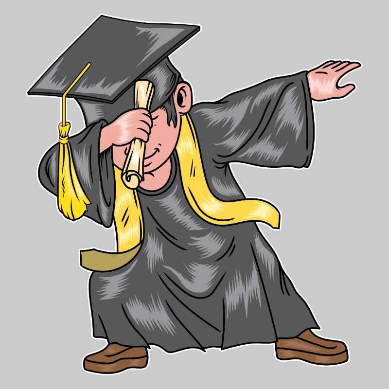 Dabbing Graduation Class Graduating Student