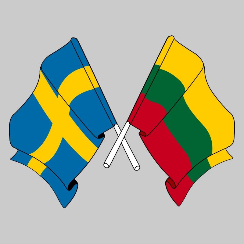 Drapeau Suède, drapeau Lituanie