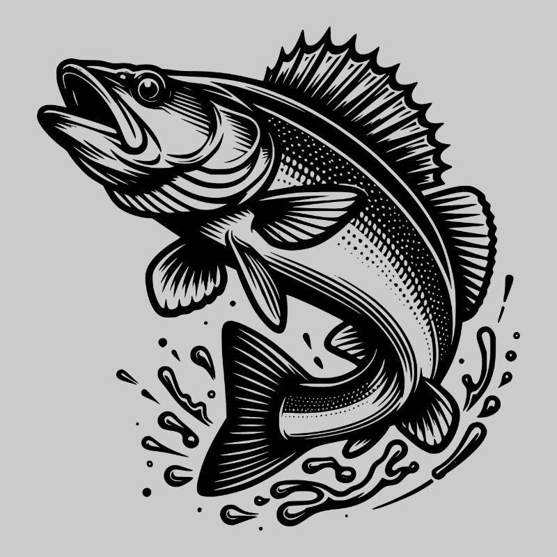 Large Jumping Zander Fish