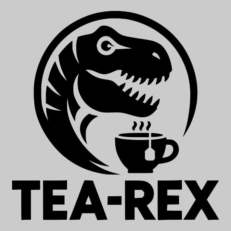Humour de bureau d’animal Logo Tea-Rex drôle