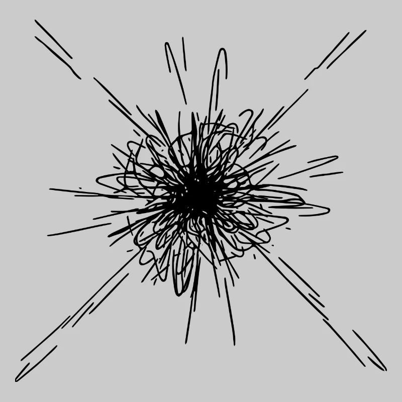 Mandala Explosion Lines Pattern
