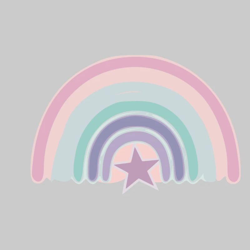 Regenbogen und Stern