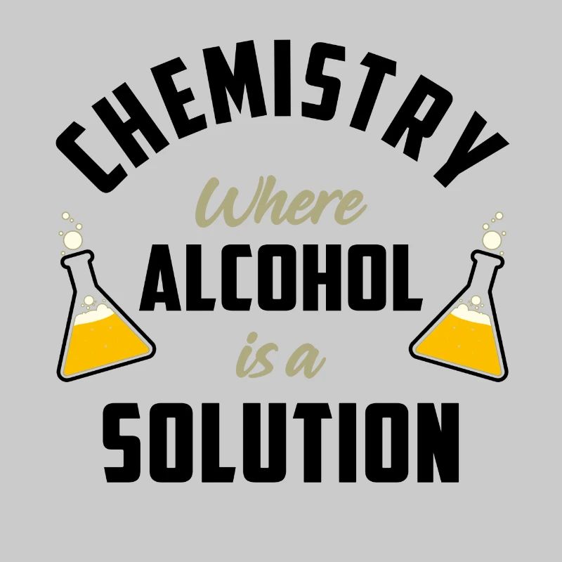 Chimie où l'alcool est une solution