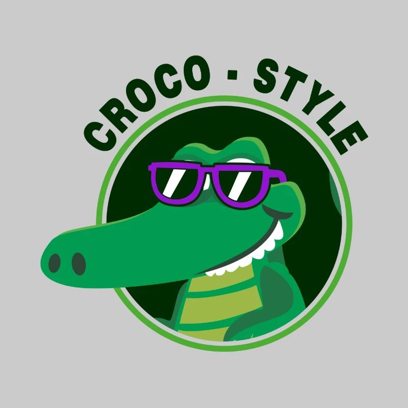 Crocodile élégant et cool