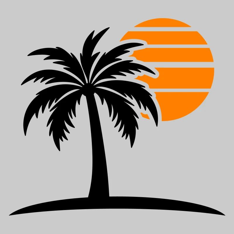 Palm Tree Sun Island