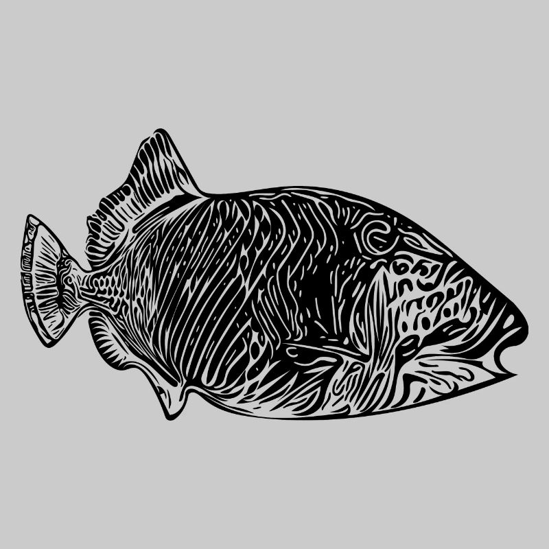 Drückerfisch Vintage Style