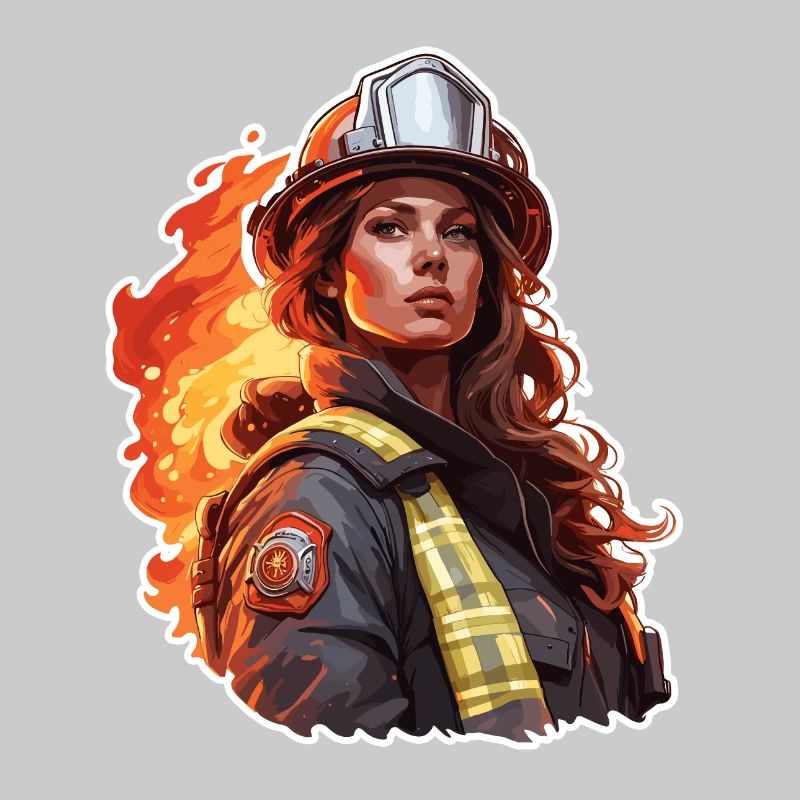 Firefighter / Fire / Fire / Extinguish / Heroine