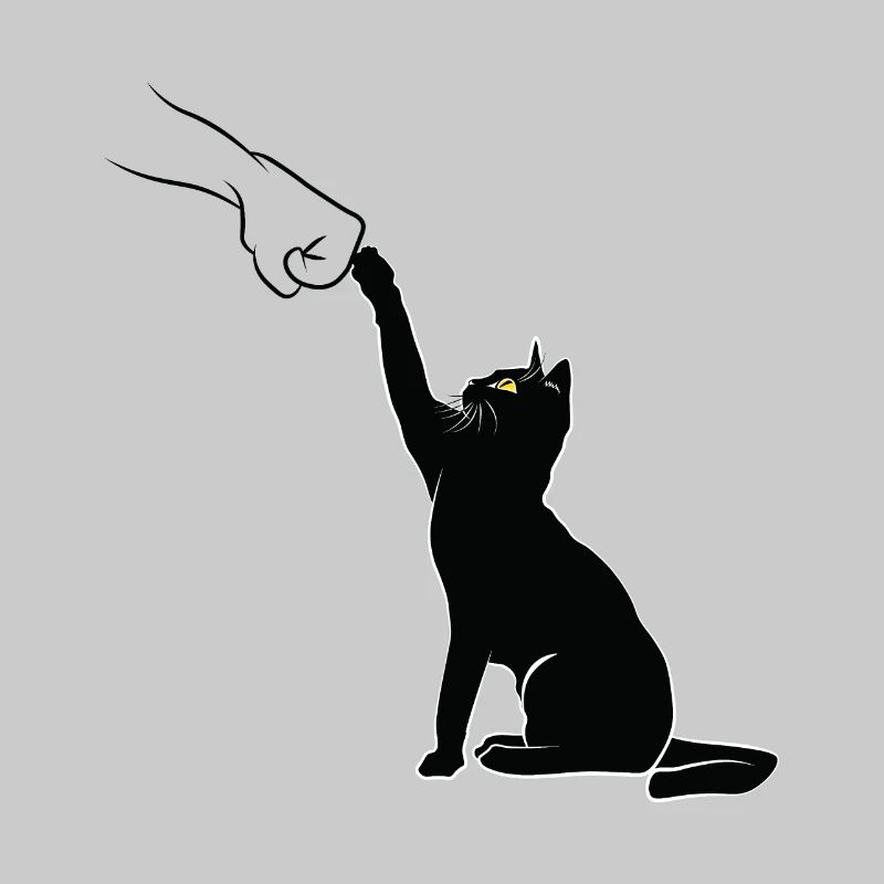 Schwarzer Katzenfauststoß