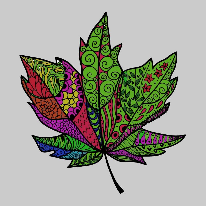 feuille colorée