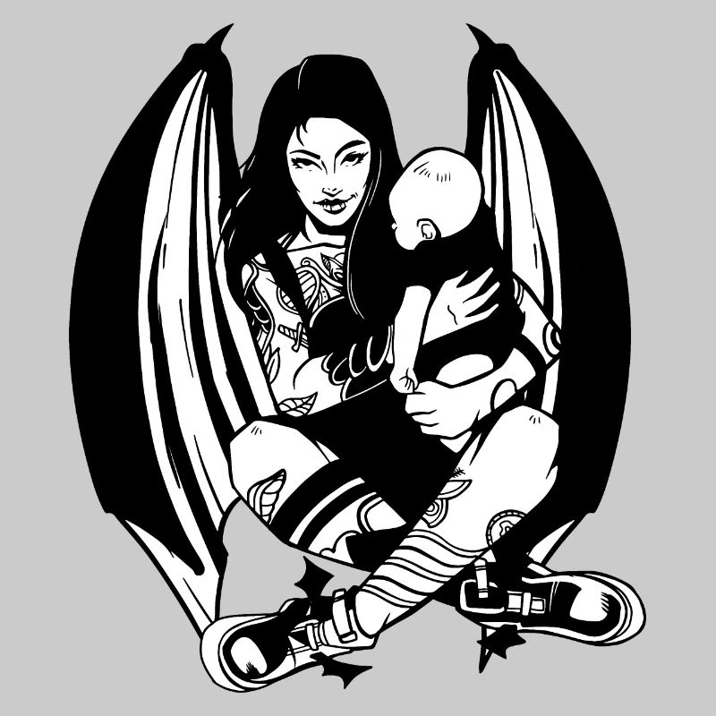 GOTH MAMA WERDENDE MUTTER GOTHIC