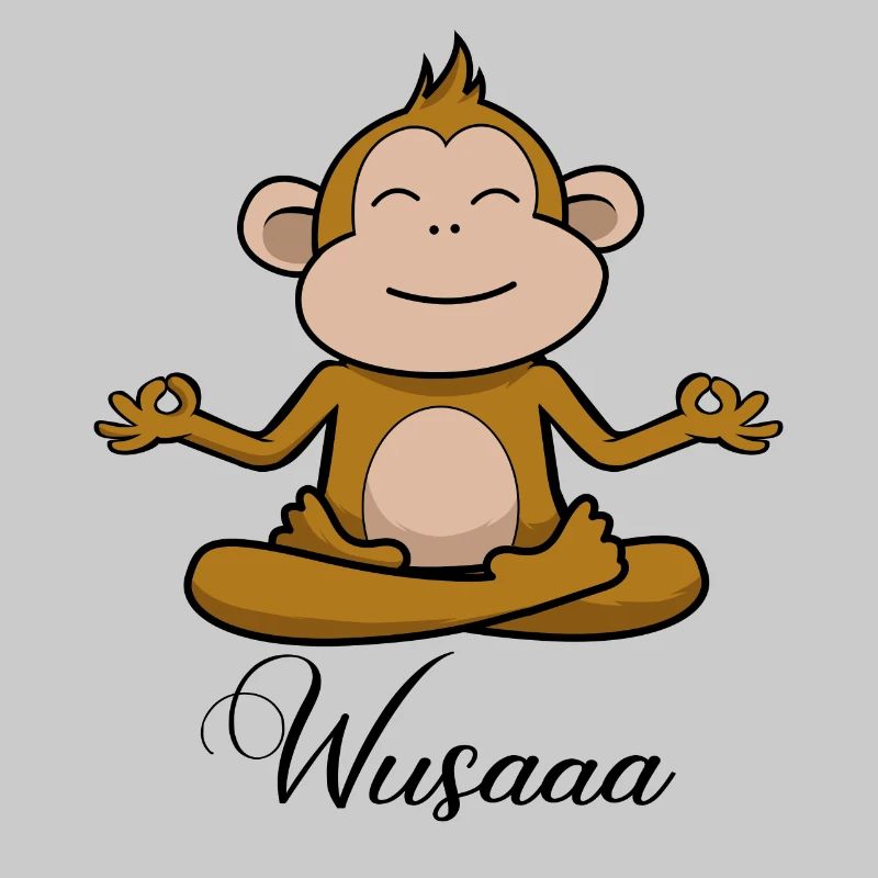 Auszeit Durchatmen Wusaaa Affe