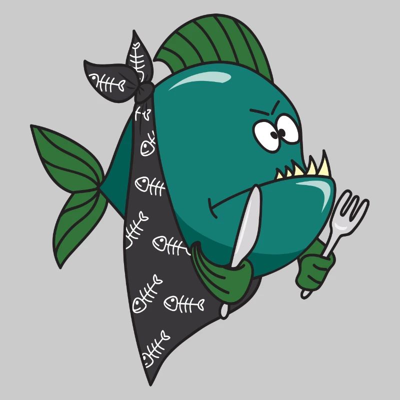 Poisson mignon mignon Cool Piranha