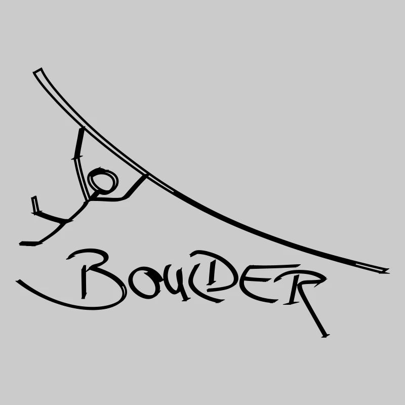 Boulder Boulder Stick Figure Grimpeur Grimpeur
