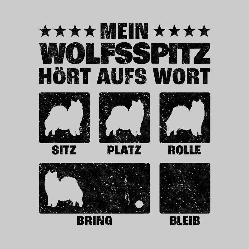 Wolfsspitz Zuhause ist deutscher Spitz Spruch