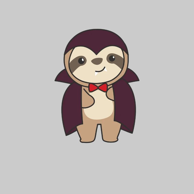 Sloth Halloween Cute Devil Vampire Costume