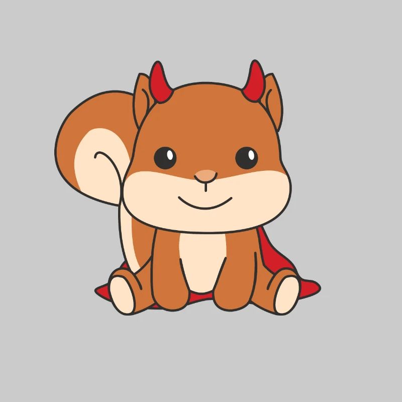 Squirrel Happy Halloween Devil Costume