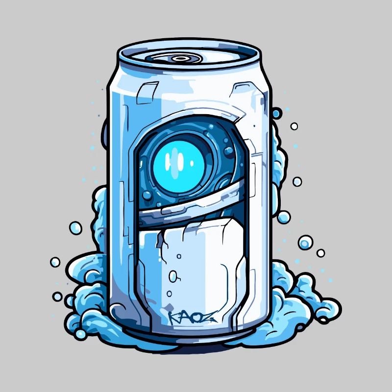Robot Cyborg Canette de boisson