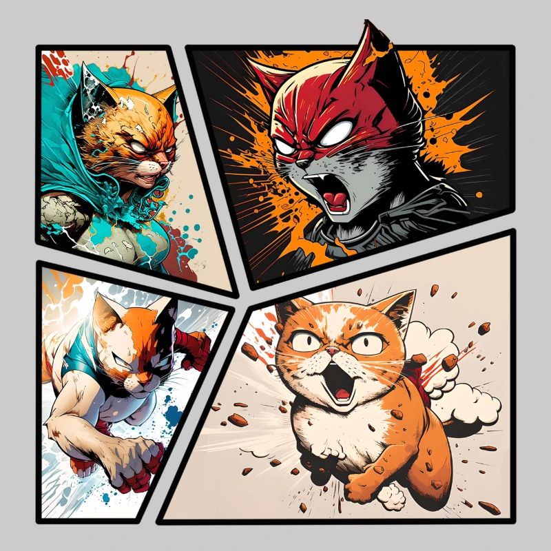 Superhelden-Katze