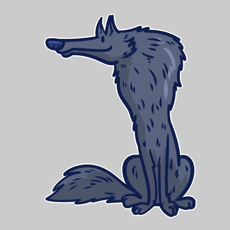 Wolf Cartoon Comic Pack Prey Gift Idea Wild