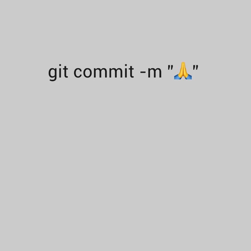 Programmierer Git Pray