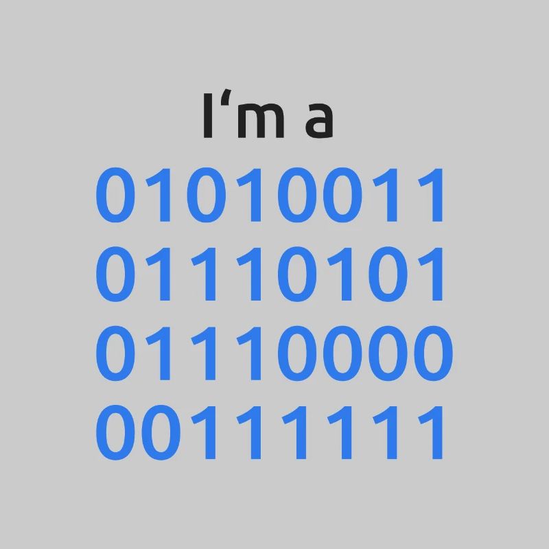 Programmer Binary - Je suis un nerd