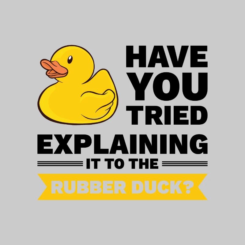 Programmierer Gummiente Debug