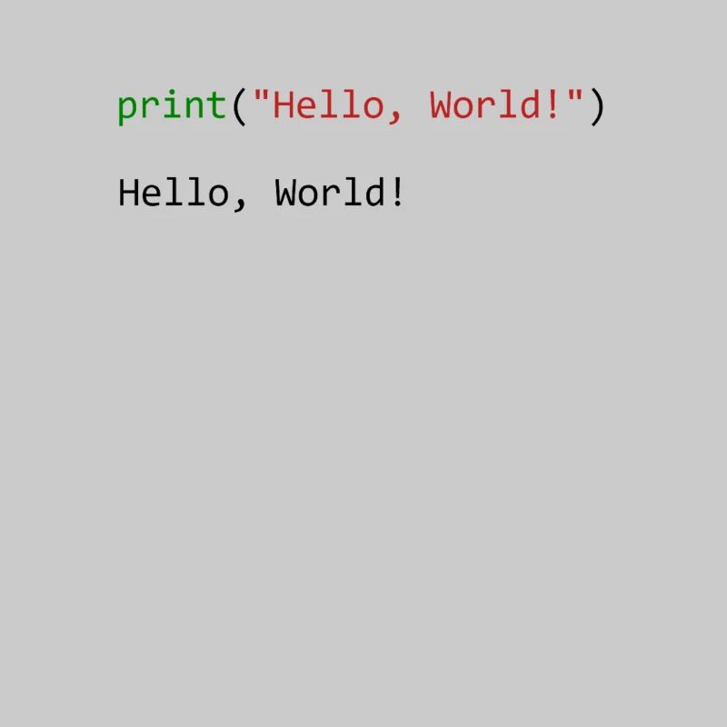 Hello World lustiges Geschenk Python Programmierer