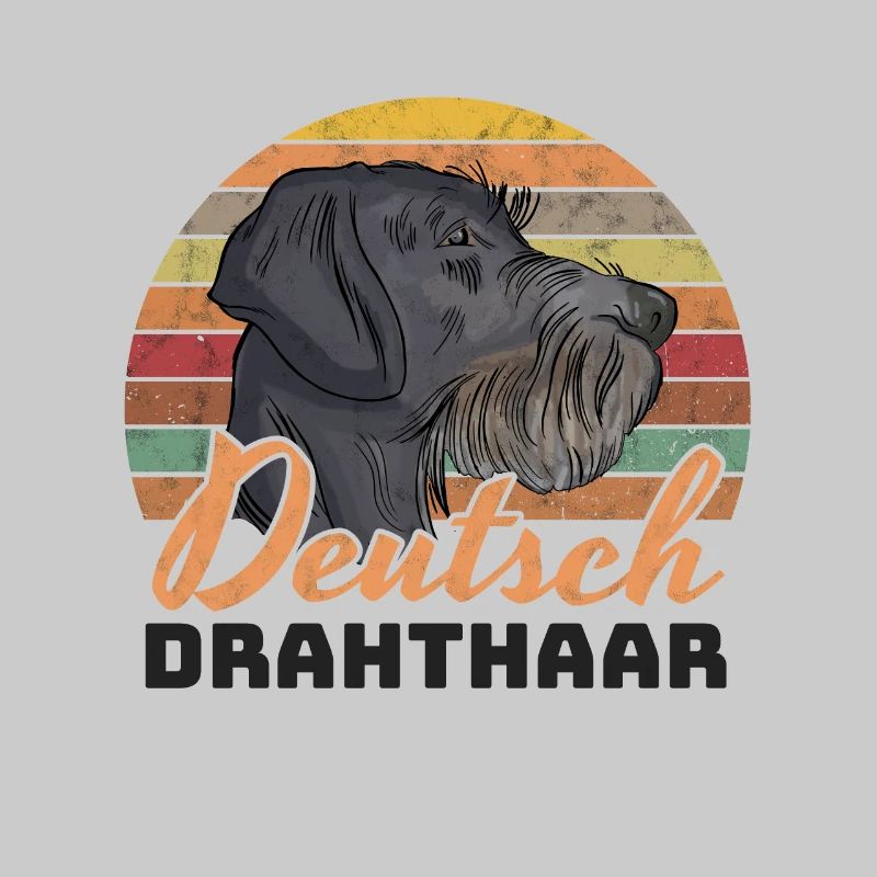 German Wirehaired Pointer Hound Dog