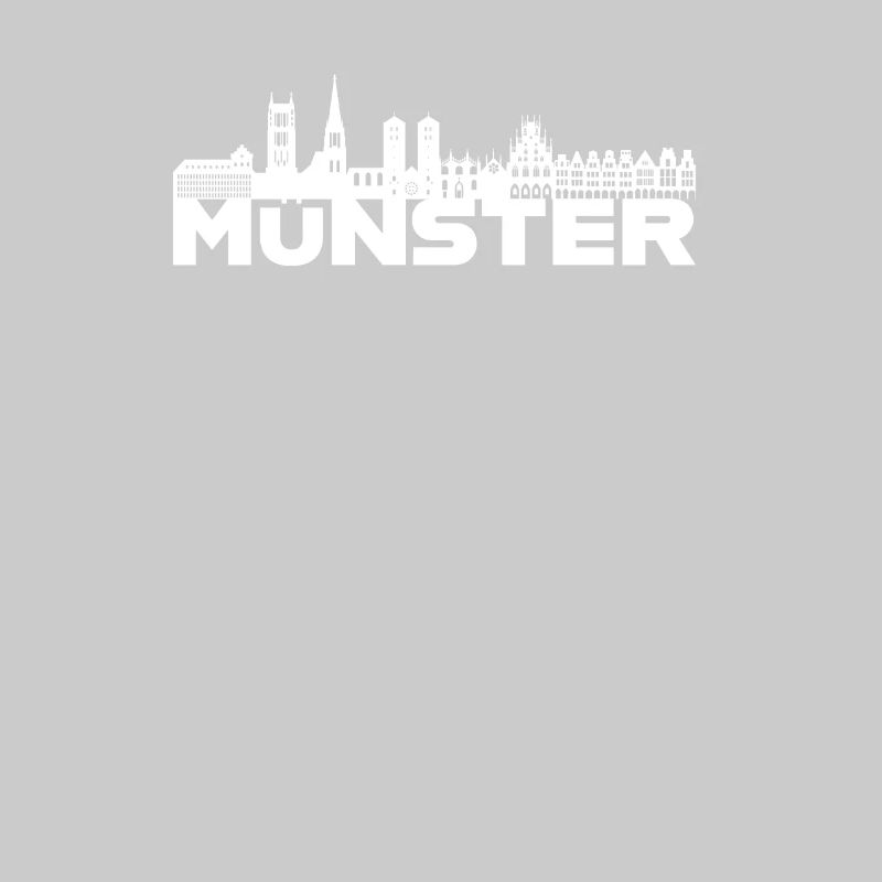 Munster Germany skyline gift idea
