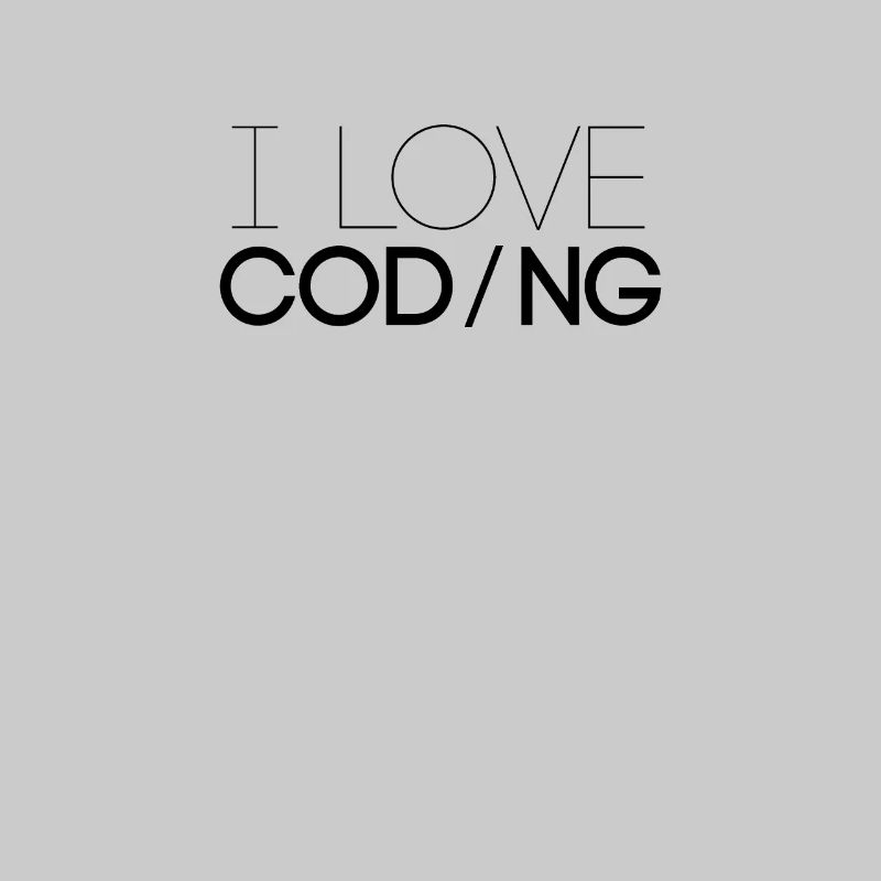 J'aime programmer la profession de code de programmeur