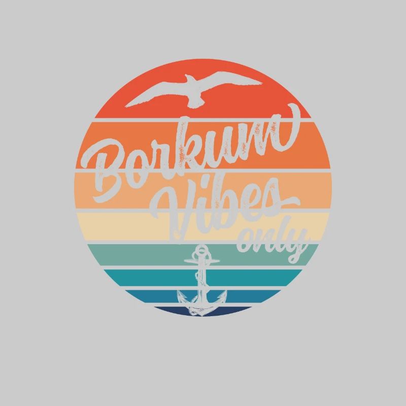 Borkum Vibes Only Anker Möwe