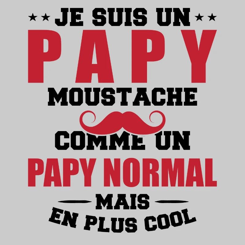 Un papy moustache comme un papy normal