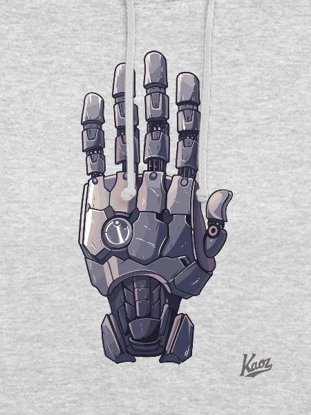 Roboter- oder Cyborg-Hand