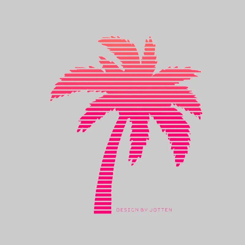 Sommer Synthwave 80s Retro Palm