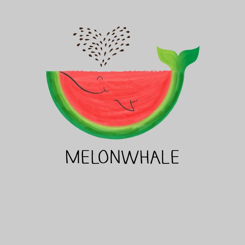 Melon Whale Pastèque Mur Amant Cadeau